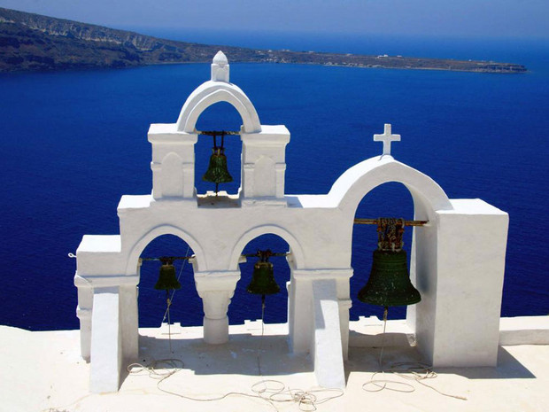 Clocher-SANTORIN CYCLADES GRECE