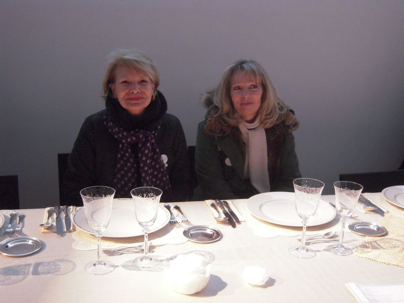 Corinne odile Cadavre Exquis à la table de Lia Lapithi Musée Granet le 12 01 2013